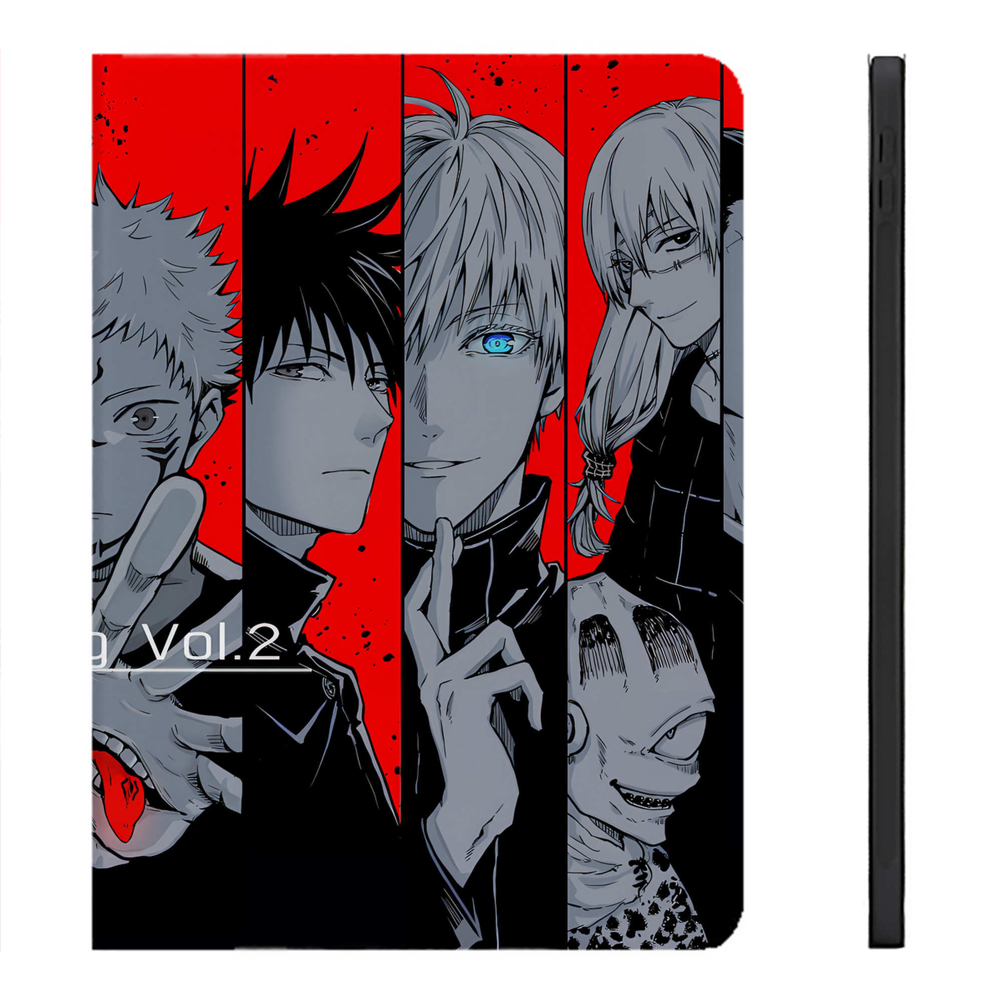 （画像用） 呪術廻戦 Jujutsu Kaisen IPadケース ペンホルダー付き ブックスタイルデザイン